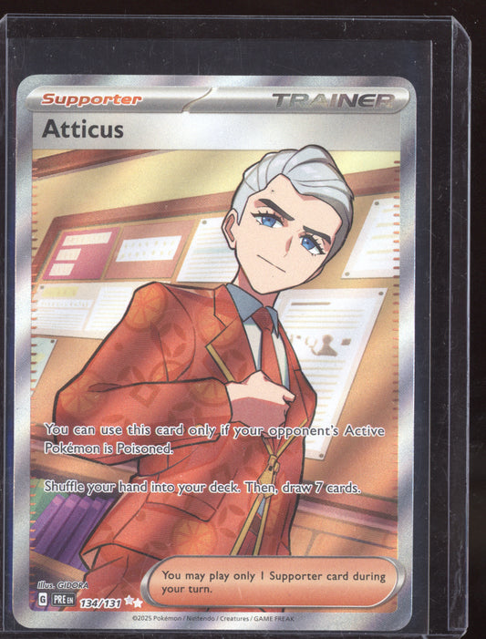 Atticus 2025 Pokemon Prismatic Evolutions Ultra Rare 134/131