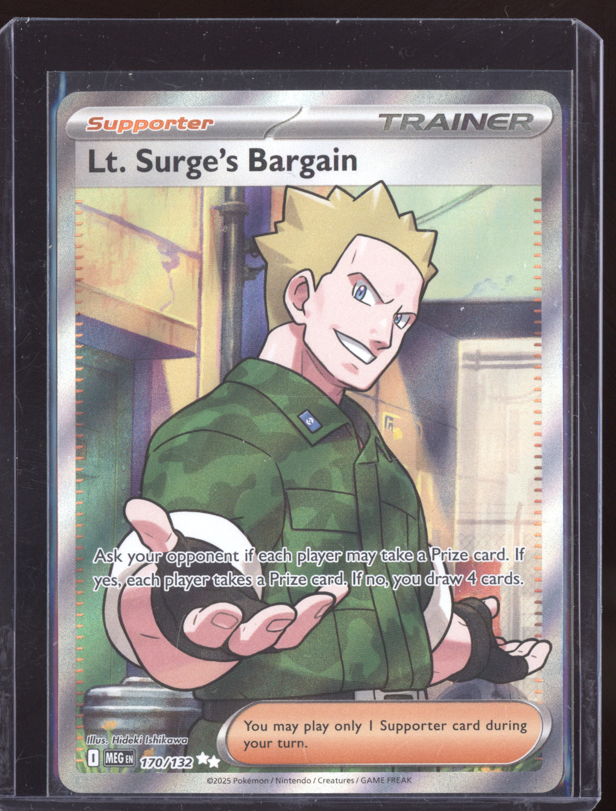 Lt. Surge's Bargain 2025 Pokemon Mega Evolution Ultra Rare 170/132
