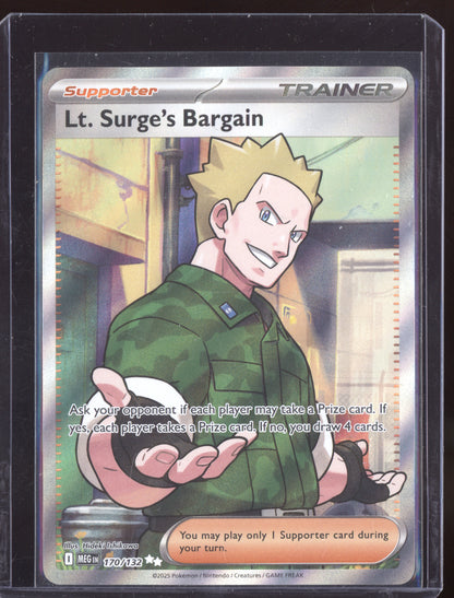 Lt. Surge's Bargain 2025 Pokemon Mega Evolution Ultra Rare 170/132