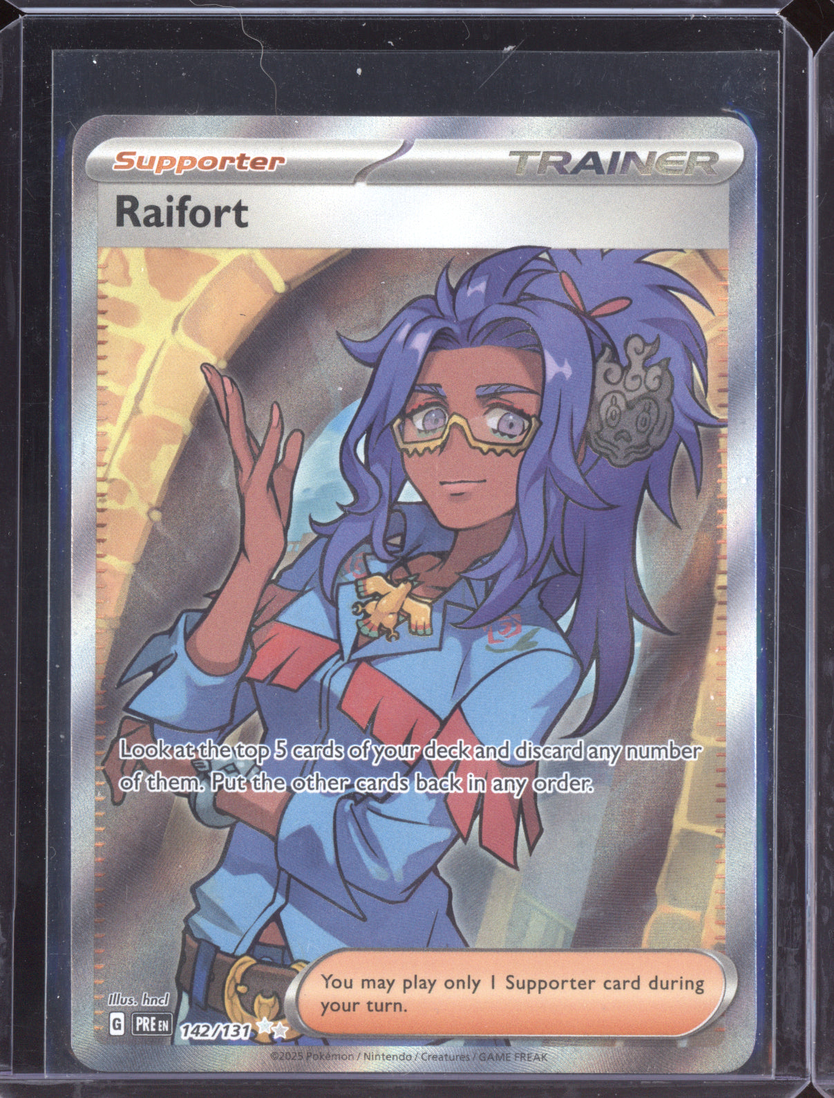 Raifort 2025 Pokemon Prismatic Evolutions Ultra Rare 142/131