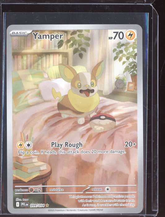 Yamper 2025 Pokemon Phantasmal Flames Illustration Rare 099/094