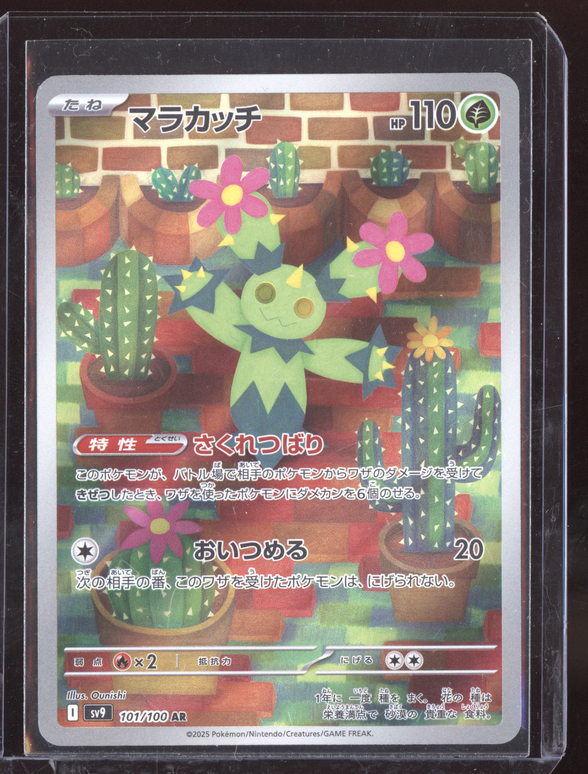 Maractus 2025 Pokemon SV9 Battle Partners Japanese Art Rare 101