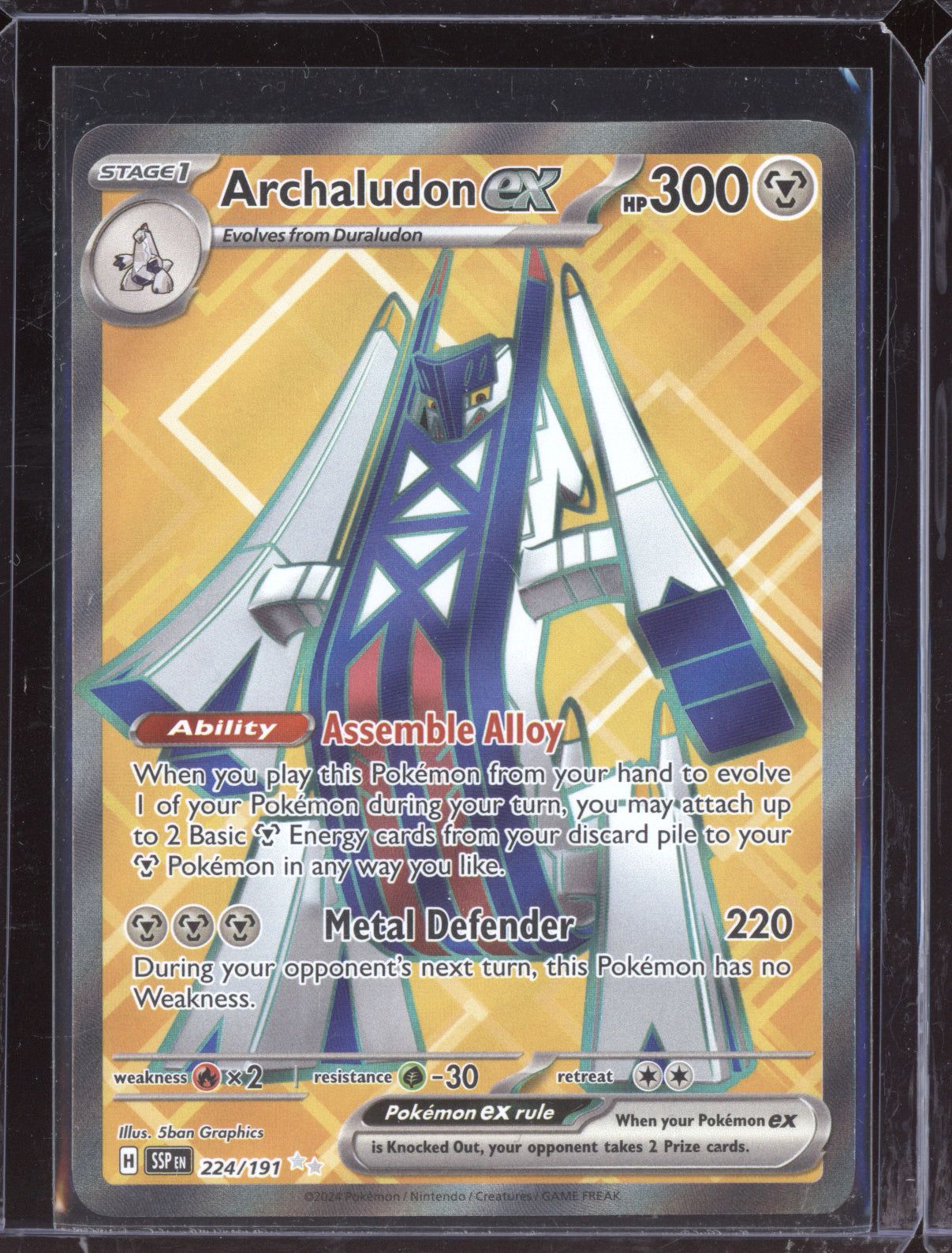 Archaludon ex 2024 Pokemon Surging Sparks Ultra Rare 224/191