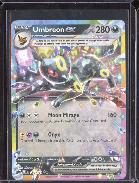 Umbreon ex 2025 Pokemon Prismatic Evolutions 060/131