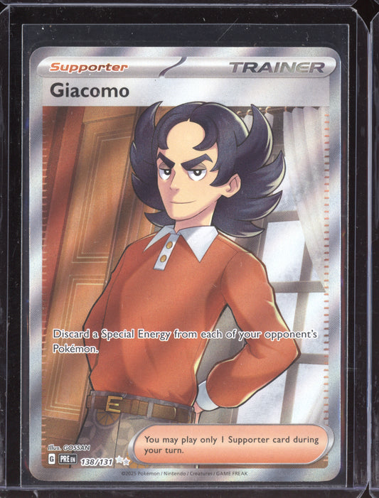 Giacomo 2025 Pokemon Prismatic Evolutions Ultra Rare 138/131
