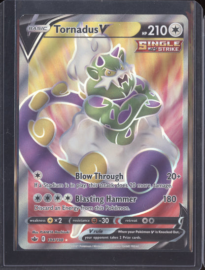 Tornadus V 2021 Pokemon Chilling Reign Ultra Rare 184/198