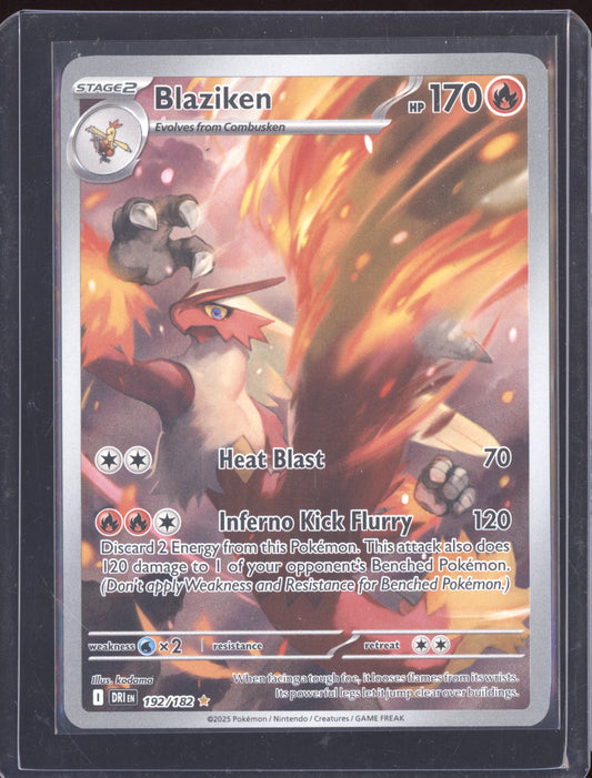 Blaziken 2025 Pokemon Destined Rivals Illustration Rare 192/182