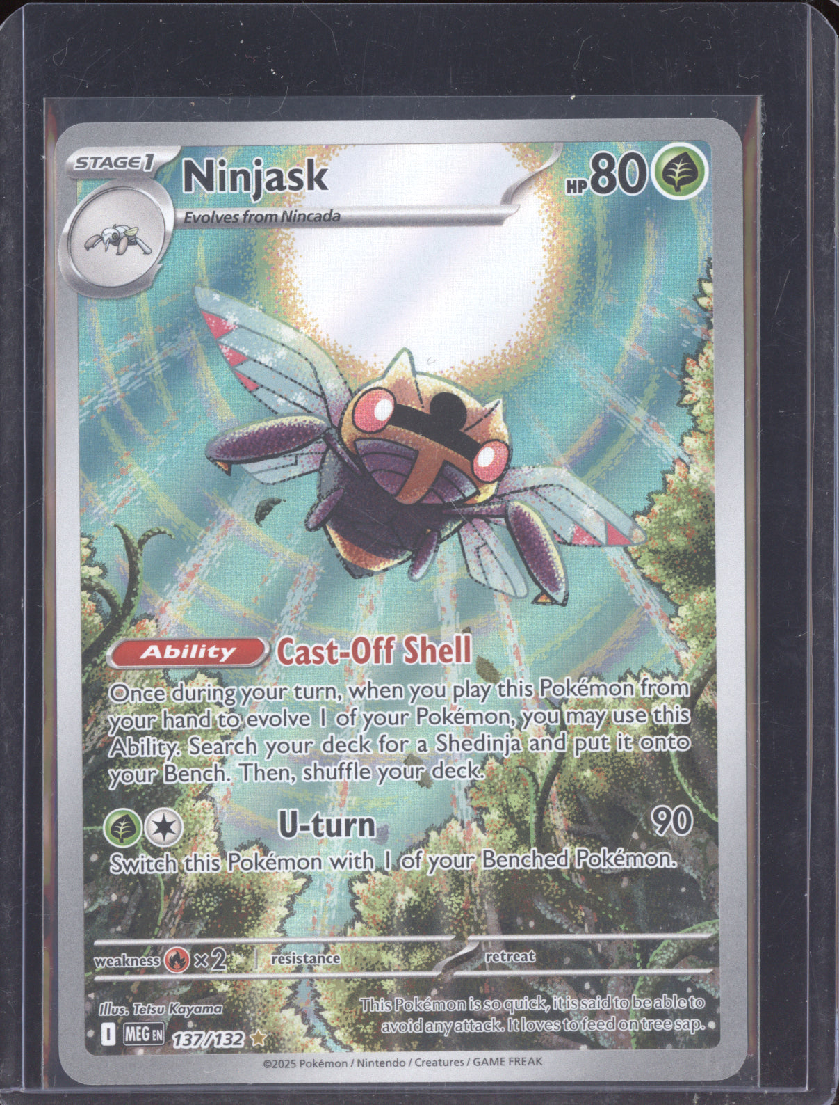Ninjask 2025 Pokemon Mega Evolution Shiny Rare 137/132