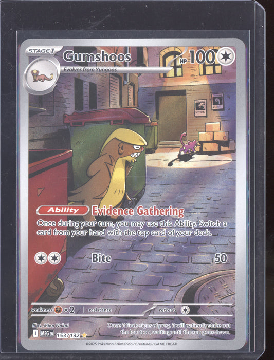 Gumshoos 2025 Pokemon Mega Evolution Shiny Rare 153/132