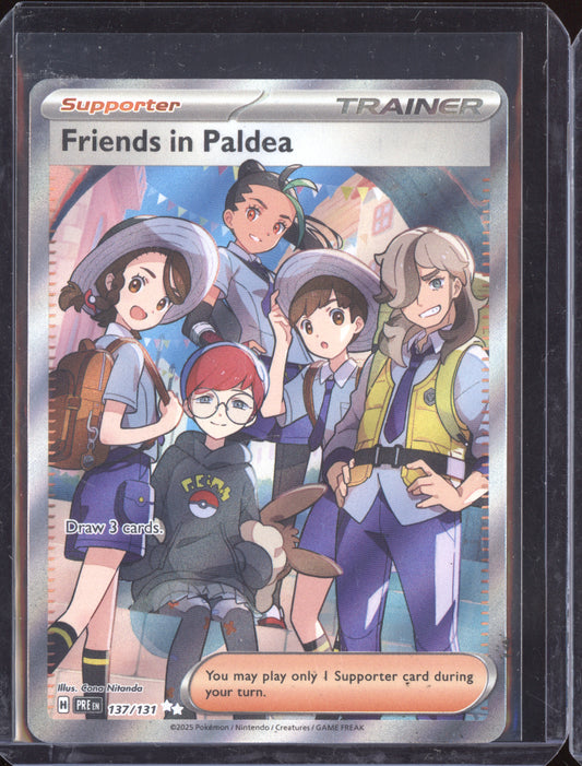 Friends in Paldea 2025 Pokemon Prismatic Evolutions Ultra Rare 137/131