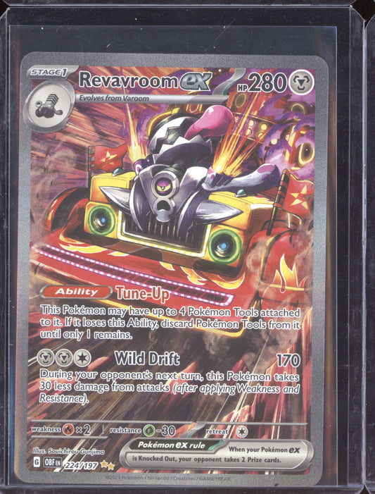 Revavroom ex 2023 Pokemon Obsidian Flames Special Illustration Rare 224/197