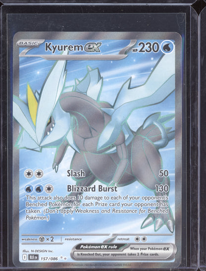 Kyurem ex 2025 Pokemon Black Bolt Secret Rare 157/086