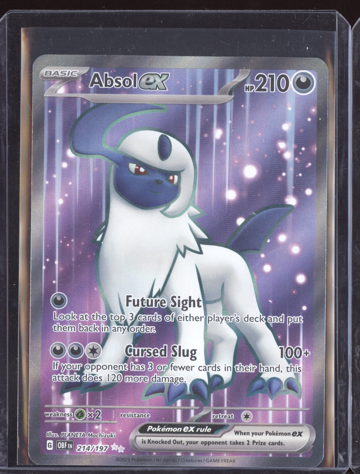 Absol ex 2023 Pokemon Obsidian Flames Ultra Rare 214/197