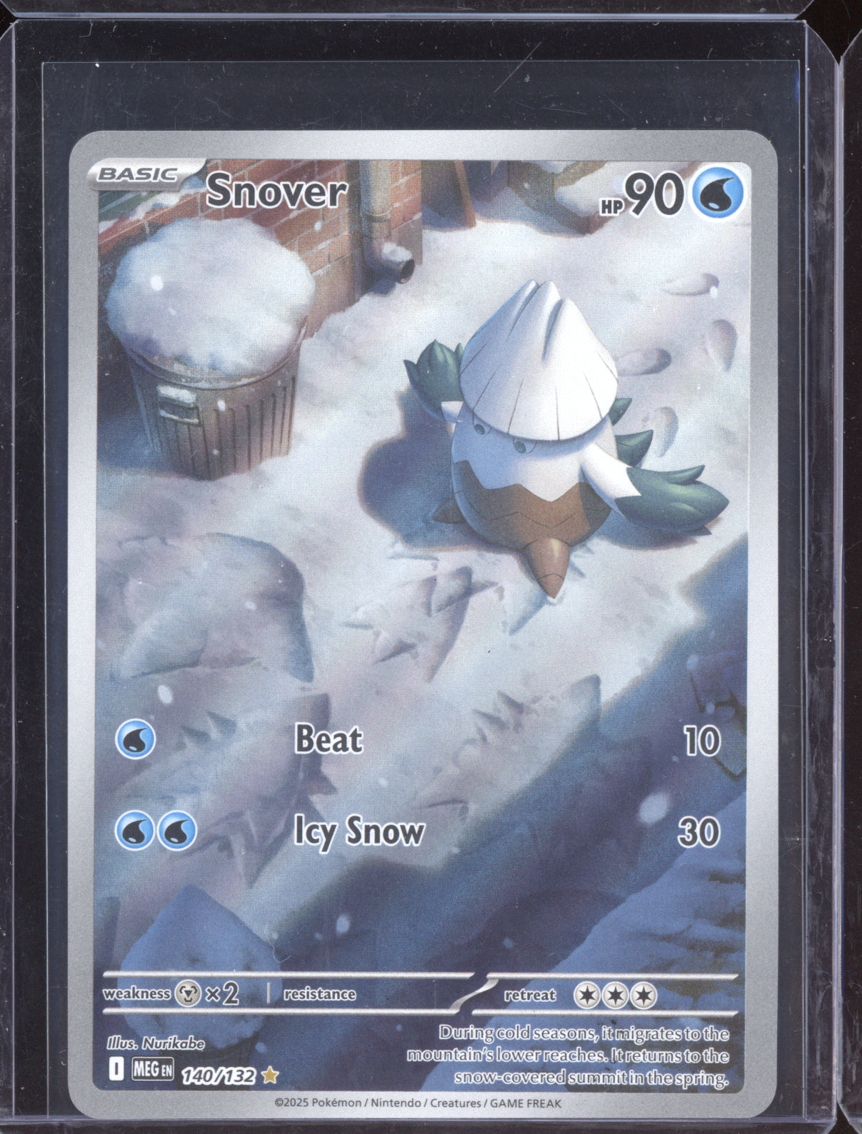 Snover 2025 Pokemon Mega Evolution Shiny Rare 140/132