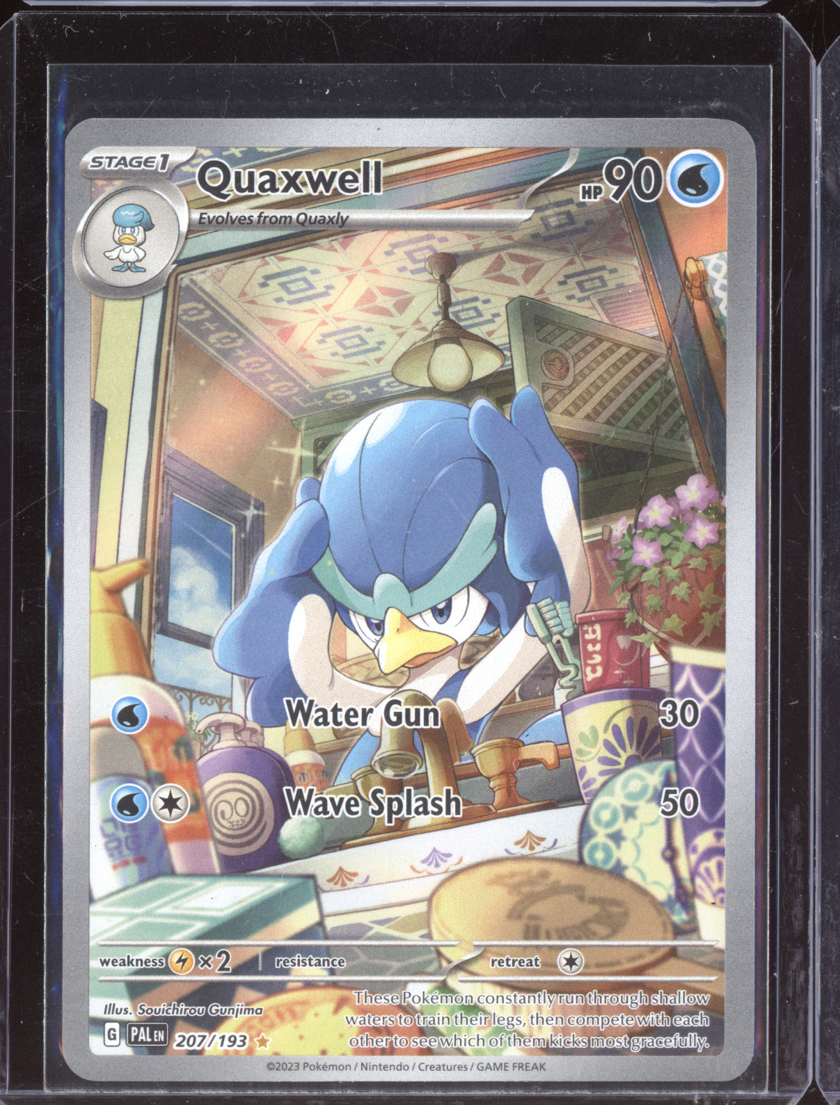 Quaxwell 2023 Pokemon Paldea Evolved Illustration Rare 207/193