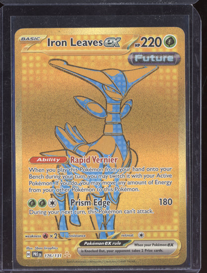 Iron Leaves ex 2025 Pokemon Prismatic Evolutions Hyper Rare 176/131
