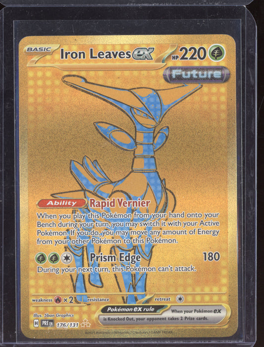 Iron Leaves ex 2025 Pokemon Prismatic Evolutions Hyper Rare 176/131