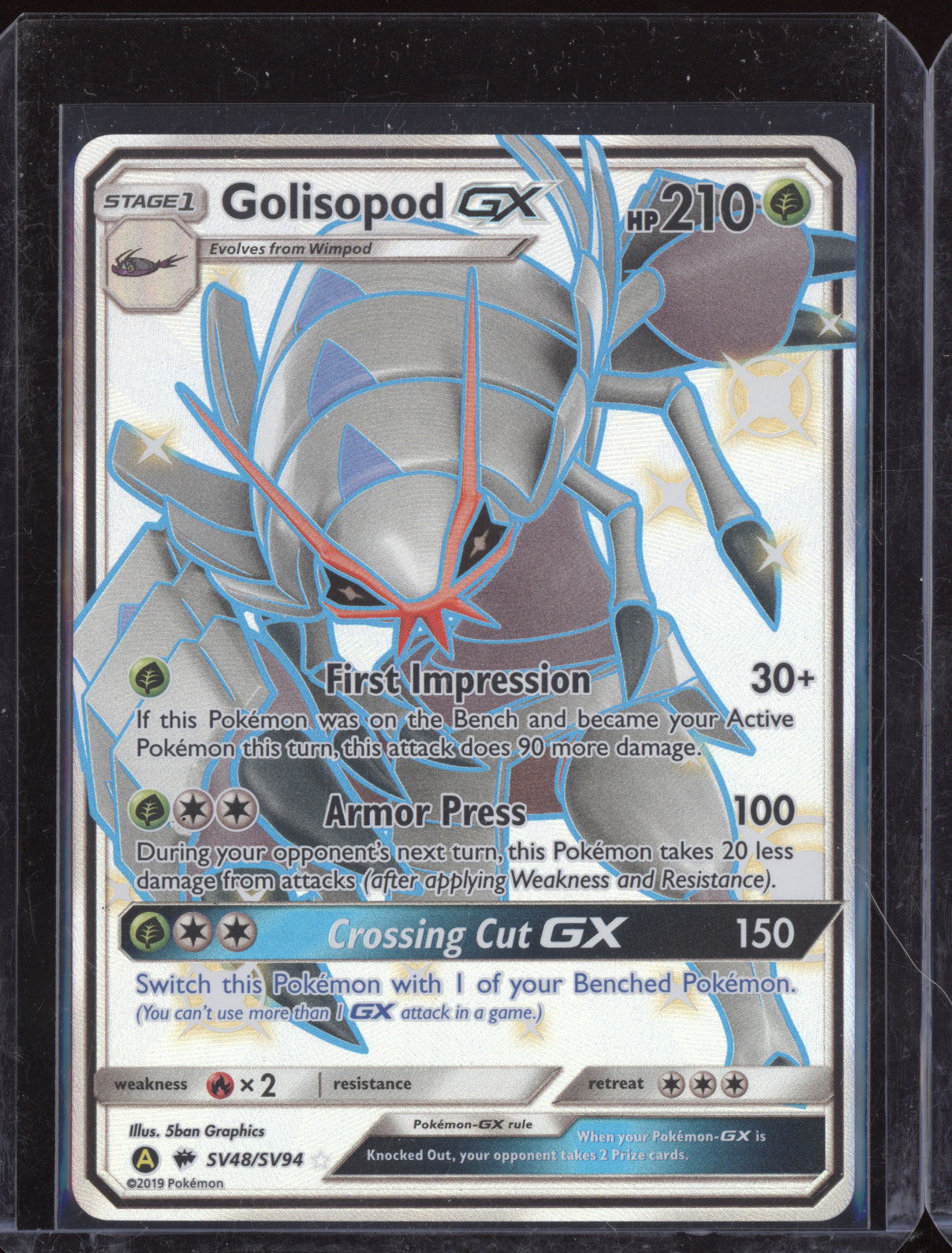 Golisopod-GX 2017 Pokemon Burning Shadows Ultra Rare 129/147