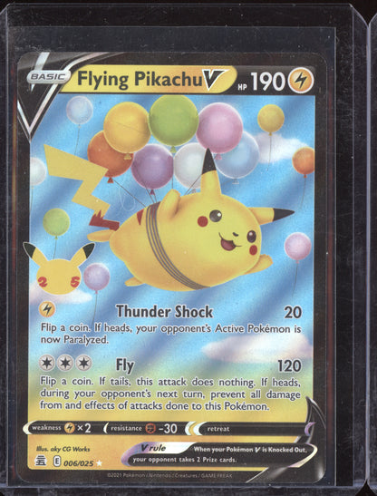 Flying Pikachu V 2021 Pokemon Celebrations Holo Rare V 006/025