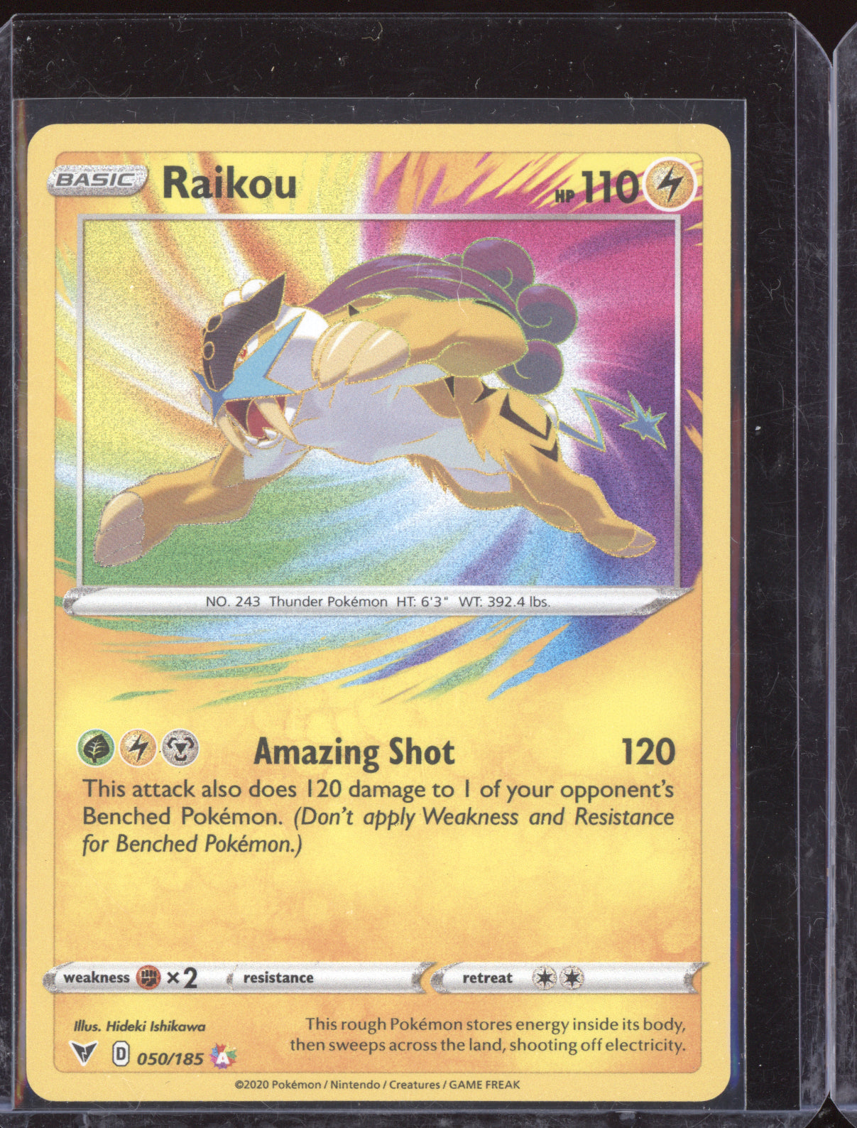 Raikou 2020 Pokemon Vivid Voltage Amazing Rare 050/185