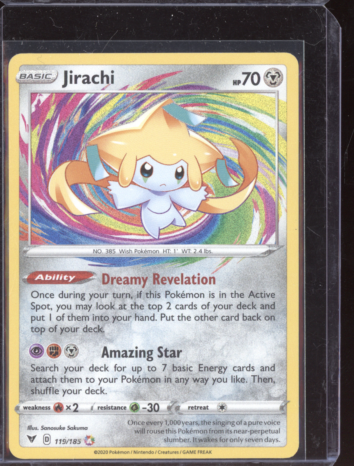 Jirachi 2020 Pokemon Vivid Voltage Amazing Rare 119/185