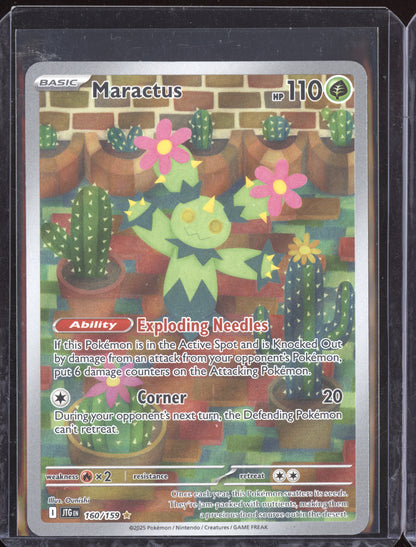 Maractus 2025 Pokemon JTG EN Journey Together Illustration Rare 160