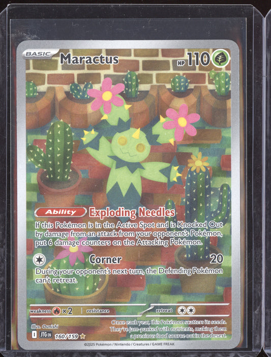 Maractus 2025 Pokemon JTG EN Journey Together Illustration Rare 160
