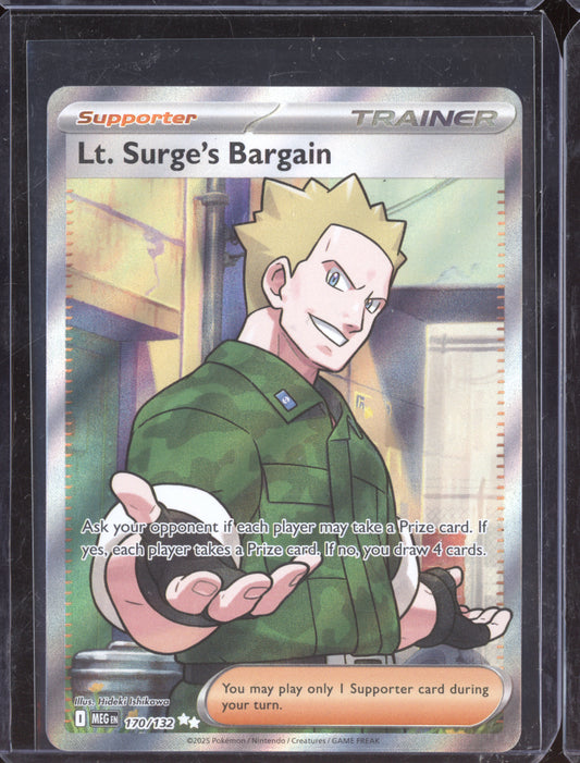 Lt. Surge's Bargain 2025 Pokemon Mega Evolution Ultra Rare 170/132