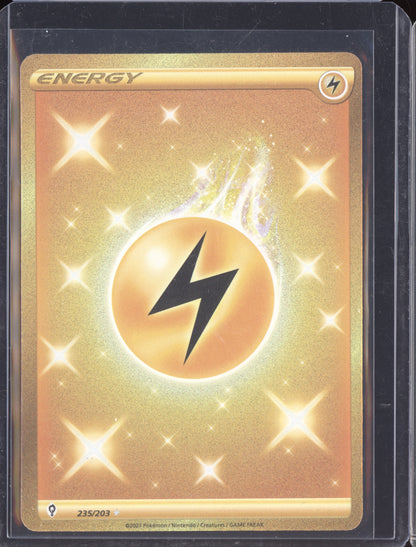 Lightning Energy 2021 Pokemon Evolving Skies Rare Secret 235/203