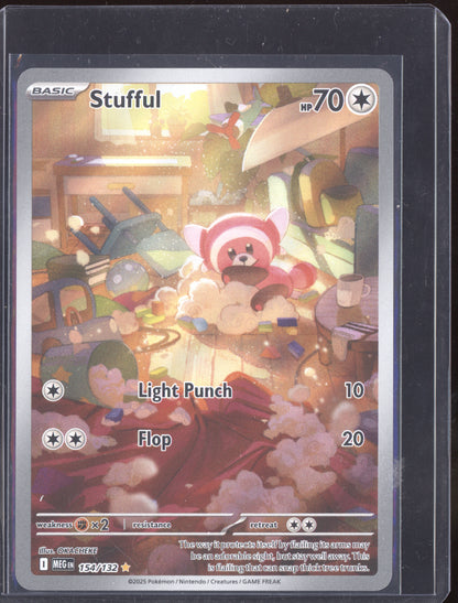 Stufful 2025 Pokemon Mega Evolution Shiny Rare 154/132