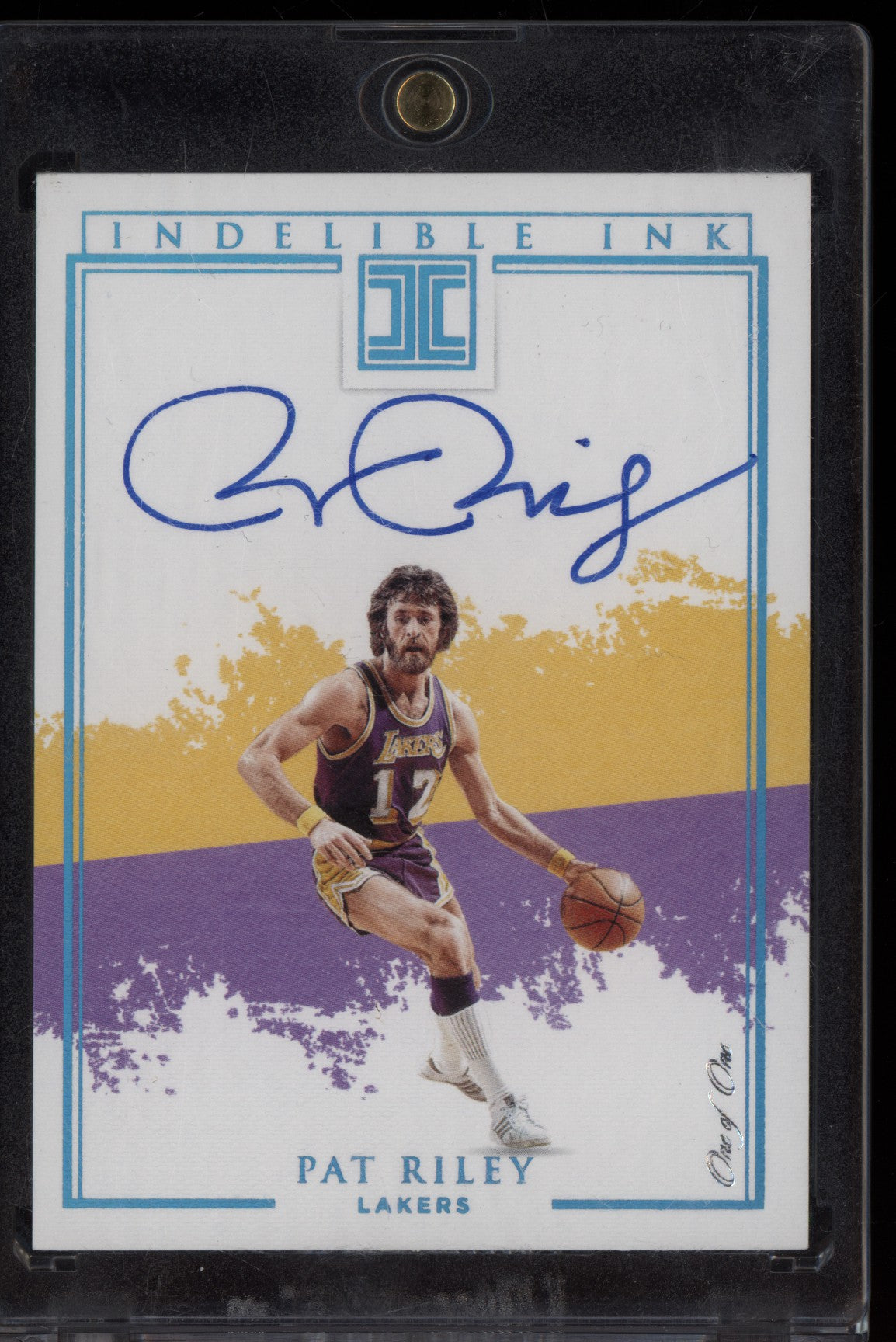 Pat Riley 2019-20 Panini Impeccable Indelible Ink Platinum Auto 1/1