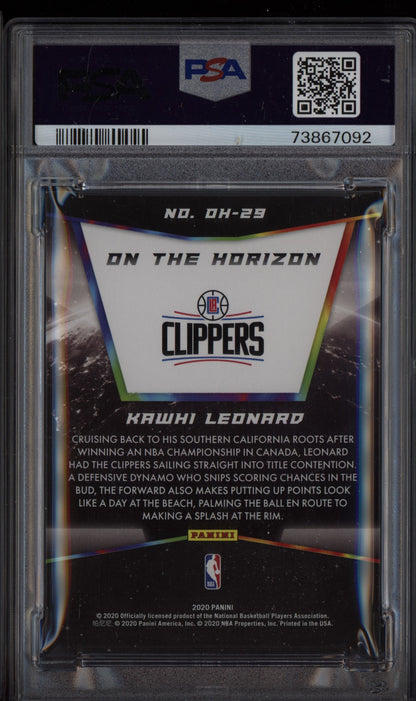 Kawhi Leonard 2020 Panini  On The Horizon PSA 8