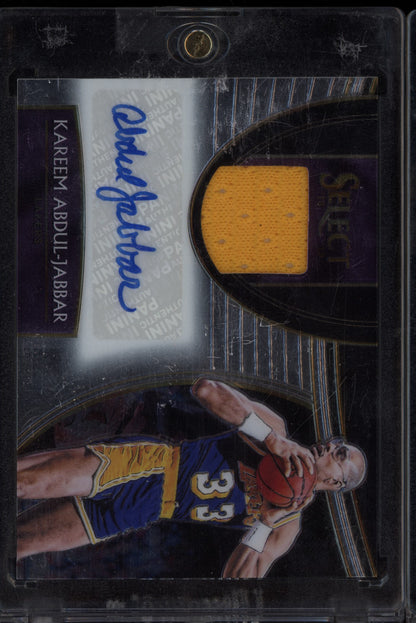Kareem Abdul-Jabbar 2018-19 Panini Select Jersey Auto 79/99