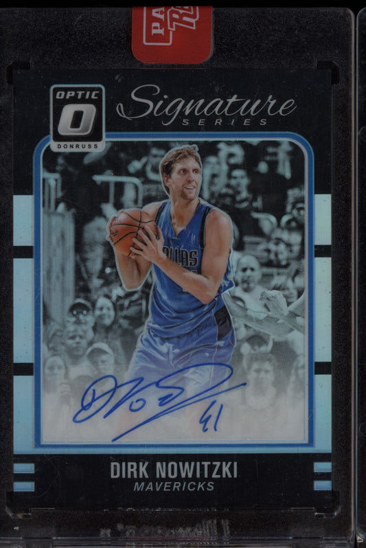 Dirk Nowitzki 2017-18 Panini Donruss Optic Signature Series Auto