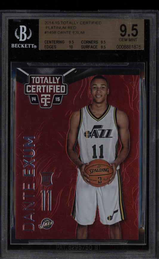 Dante Exum 2014-15 Panini Totally Certified Platinum Red RC 130/279 BGS 9.5