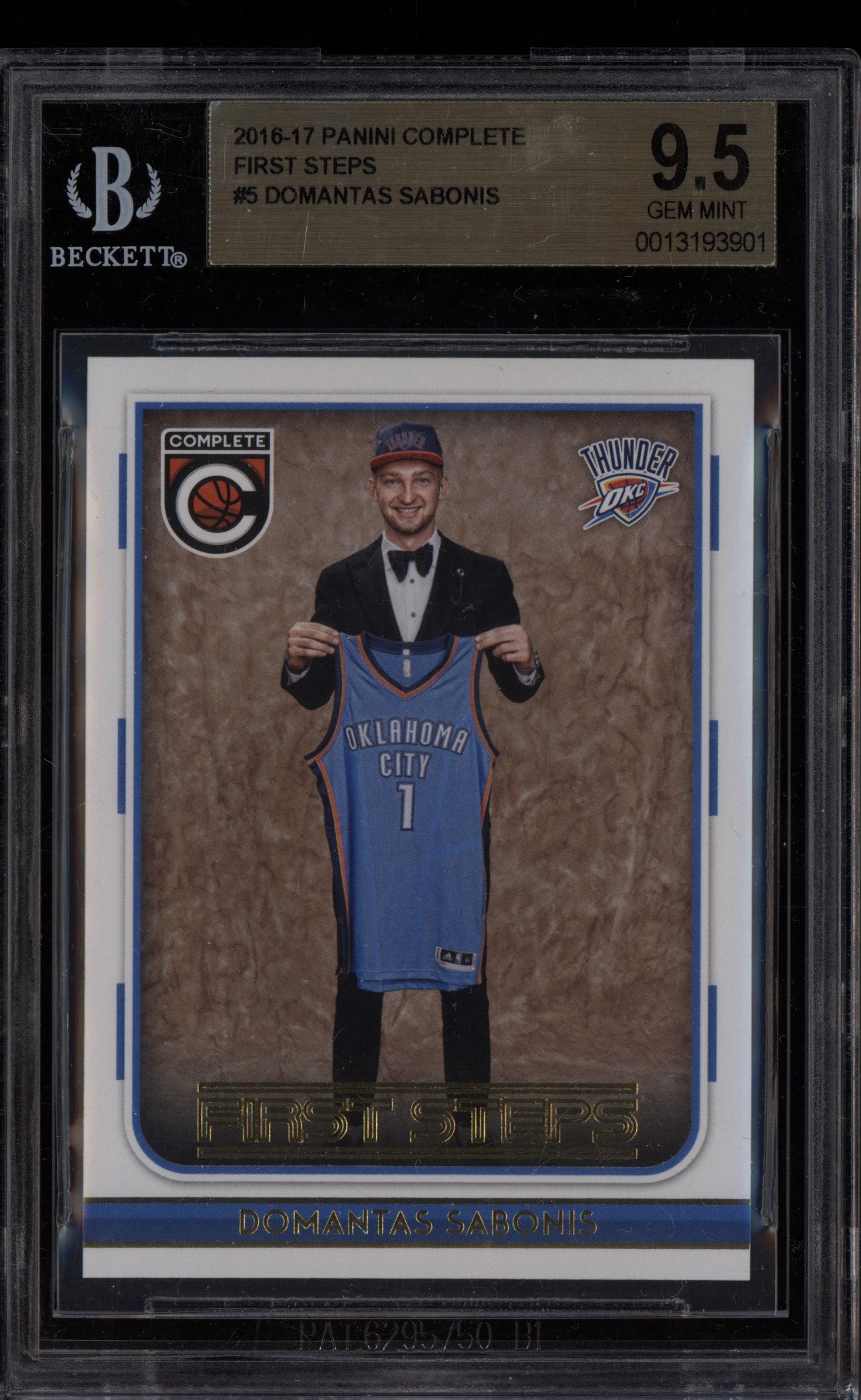 Domantas Sabonis 2016-17 Panini Complete First Steps RC BGS 9.5