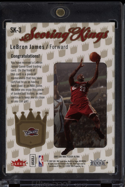 LeBron James 2007-08 Fleer Ultra Scoring Kings Jersey