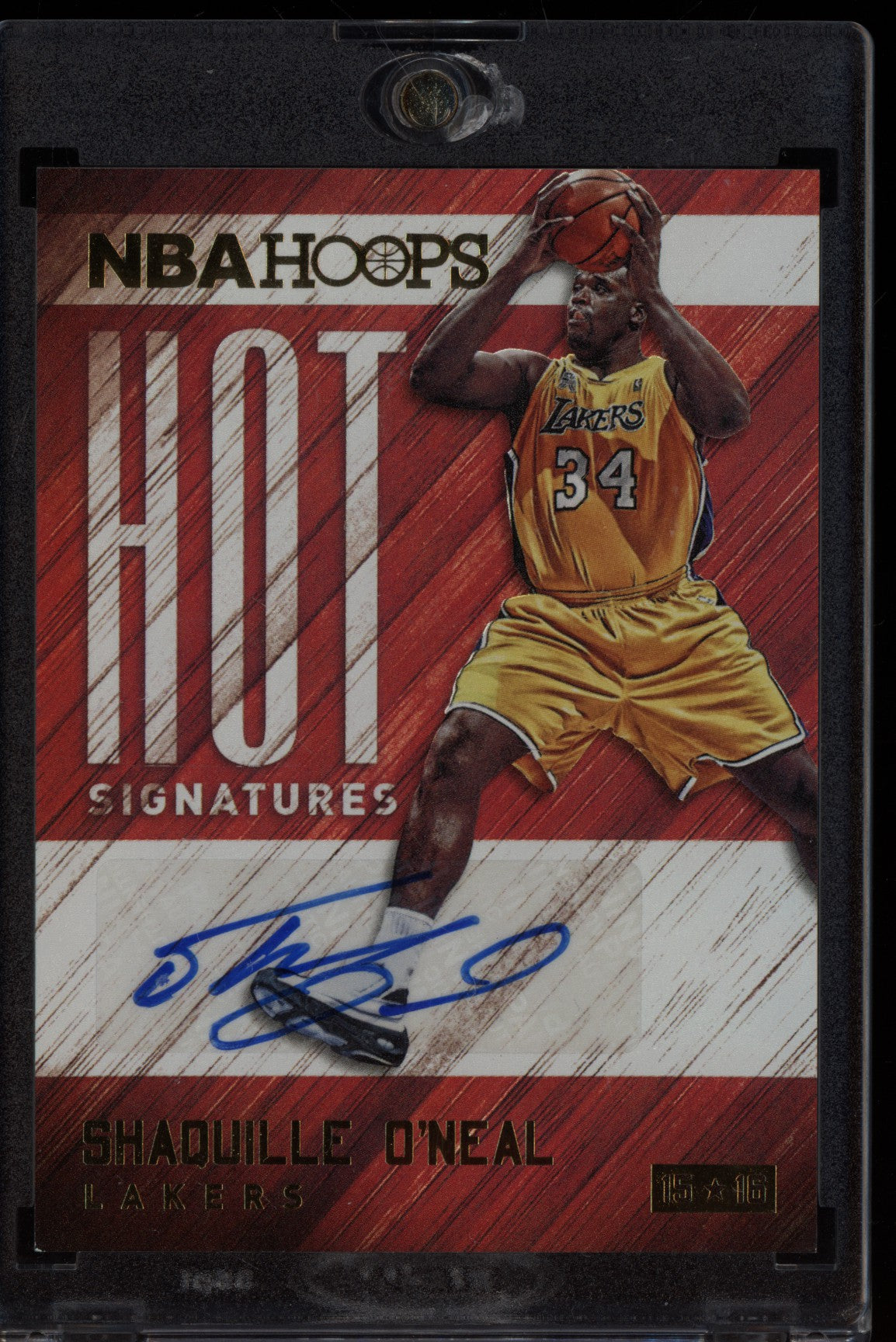 Shaquille O'Neal 2015-16 Panini Hoops Hot Signatures Auto