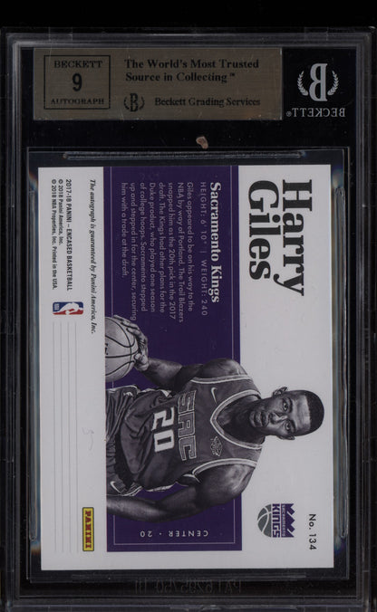 Harry Giles 2017-18 Panini Encased Rookie Endorsements Auto RC BGS 9.5/9