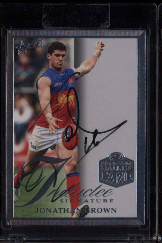 Jonathan Brown 2024 Select Legacy Ultimate Hall of Fame Inductee Signature /110