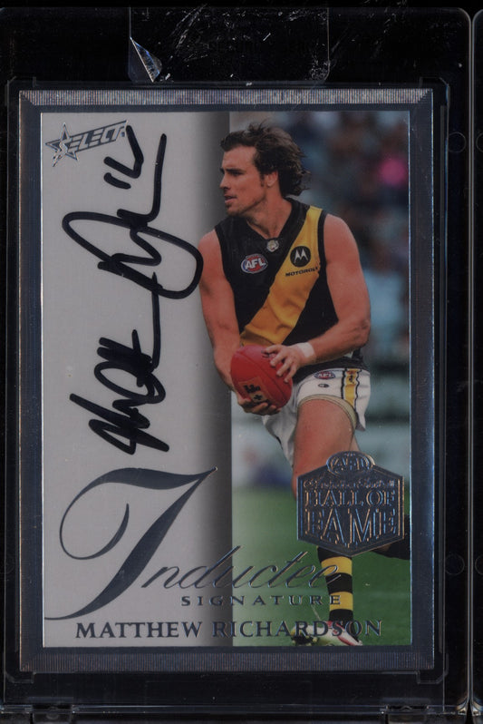 Matthew Richardson 2024 Select Legacy Hall of Fame Inductee Signature /110