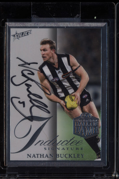 Nathan Buckley 2024 Select Legacy Ultimate Hall of Fame Inductee Signature /110