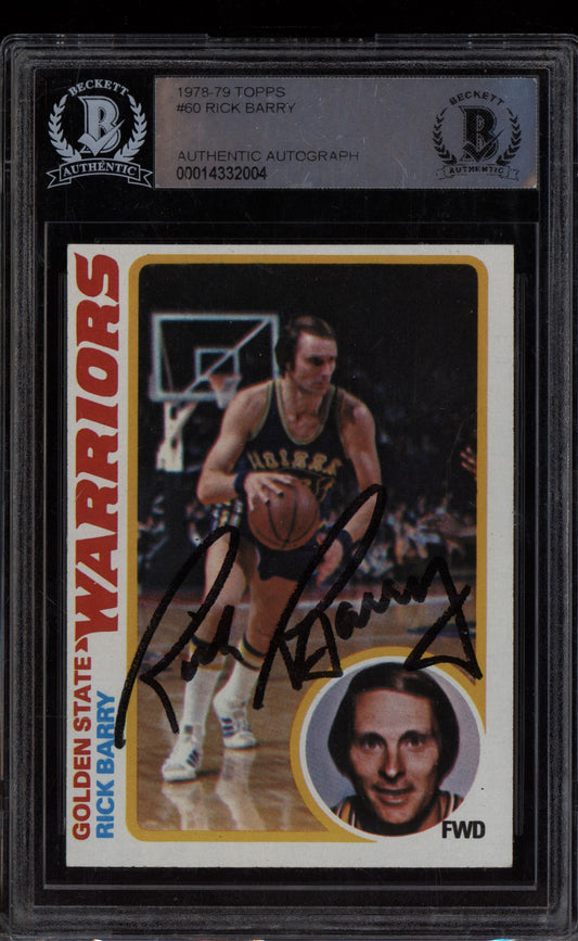 Rick Barry 1978-79 Topps  Auto 1/1250 BGS Authentic