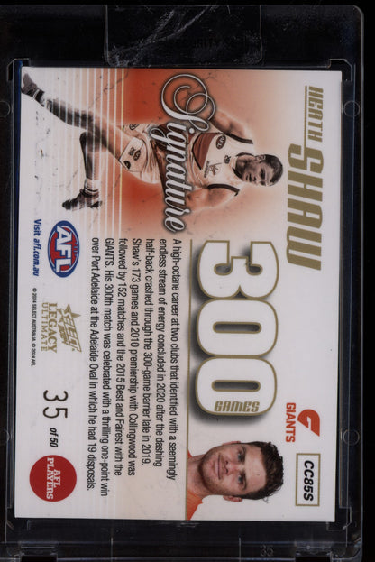 Heath Shaw 2024 Select Legacy Ultimate 300 Game Signature 35/50