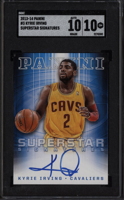 Kyrie Irving 2013-14 Panini  Superstar Signatures Auto SGC 10/10