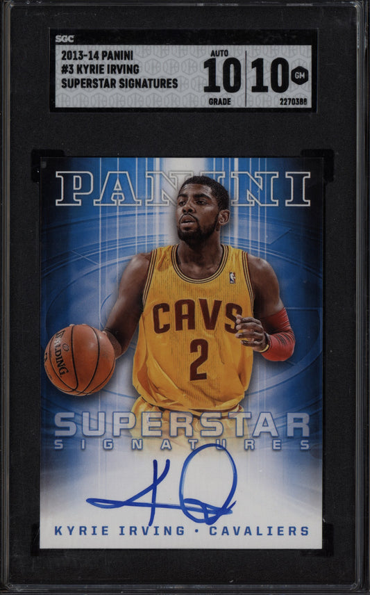 Kyrie Irving 2013-14 Panini  Superstar Signatures Auto SGC 10/10