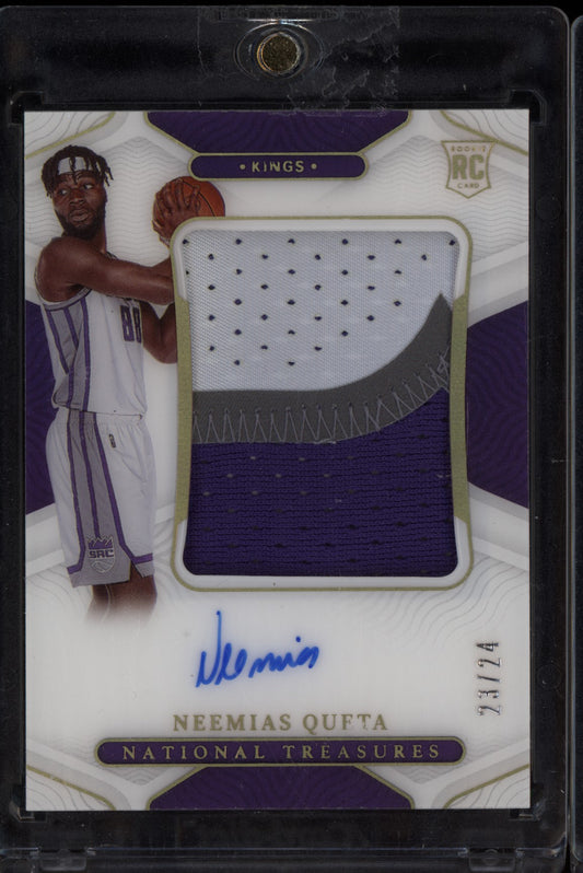 Neemias Queta 2021 Panini National Treasures Rookie Patch Auto Gold FOTL RC /24