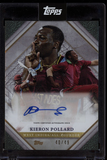 Kieron Pollard 2024 Topps Legends of the Game Auto 40/49