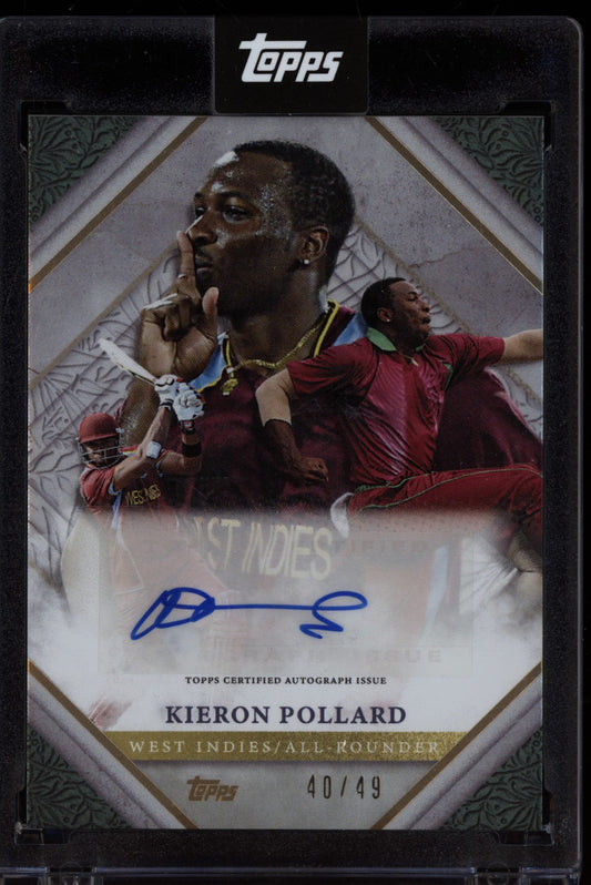 Kieron Pollard 2024 Topps Legends of the Game Auto 40/49