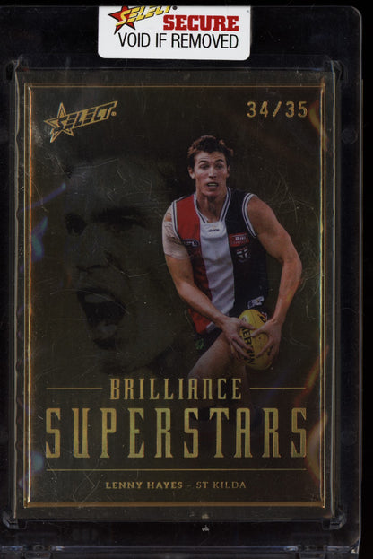 Lenny Hayes 2022 Select Brillaince Gold Superstars 34/35